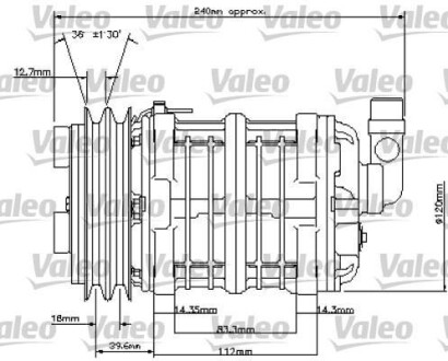 Компресор кондиціонера - Valeo 815800