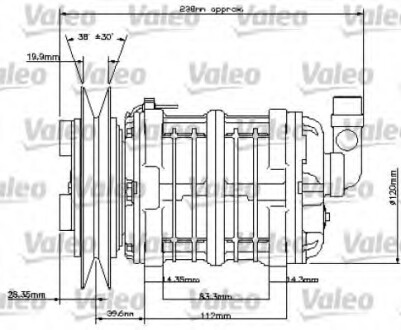 Компресор кондиціонера - Valeo 815831