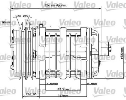 Компресор кондиціонера - Valeo 815837