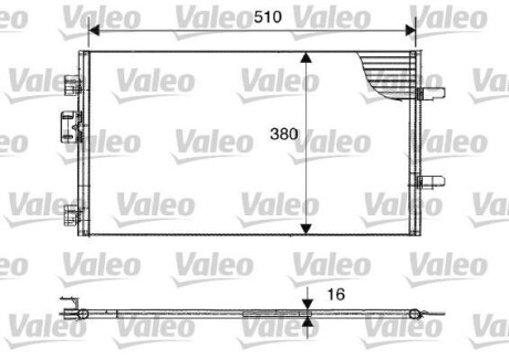 Конденсатор, кондиционер - (7700436062) Valeo 817602