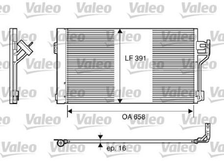 Радіатор кондиціонера - Valeo 817842