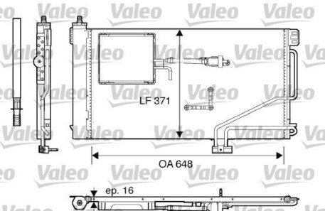 Конденсатор, кондиционер - Valeo 817849