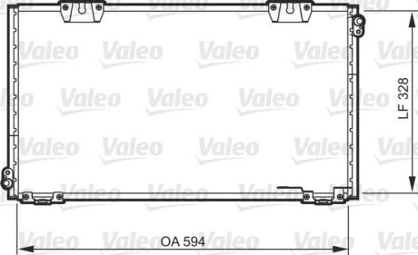 Радіатор кондиціонера - Valeo 818104