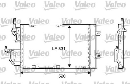 Конденсатор, кондиционер - (13171592, 13300339, 1850111) Valeo 818168