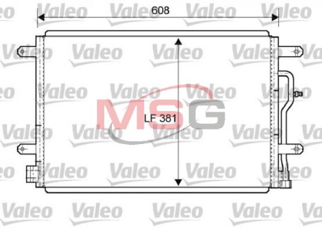 Конденсатор, кондиционер - (8E0260403T, 8E0260401Q, 8E0260403E) Valeo 818190