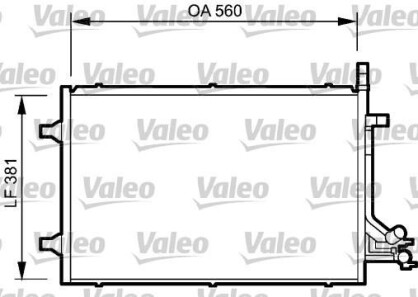 Конденсатор, кондиционер - (1334196, 1334653, 5S6H19710AA) Valeo 818194