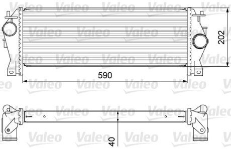 Радіатор наддуву - Valeo 818340