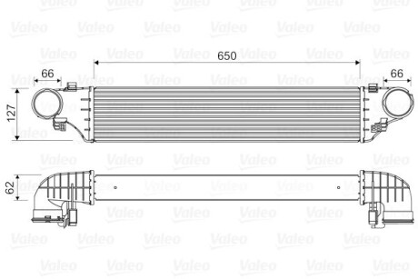 Інтеркулер - ((2035000500, A2035000500)) Valeo 818552