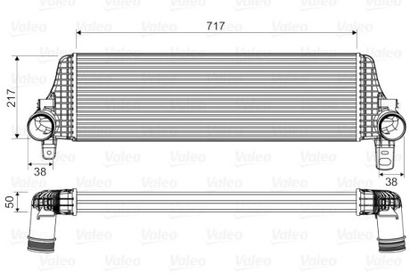 Інтеркулер - ((7E0145804A, 7E0145804C)) Valeo 818659