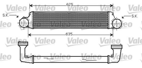 Интеркулер - (17517789793, 17517793370, 7789793) Valeo 818715