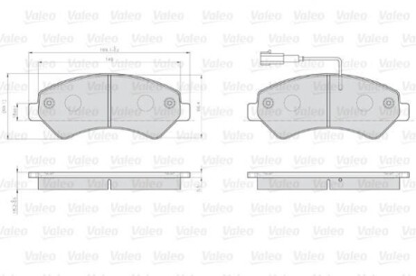 Колодки тормозные передние - Valeo 872466