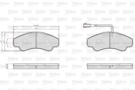 Колодки тормозные передние - Valeo 872919