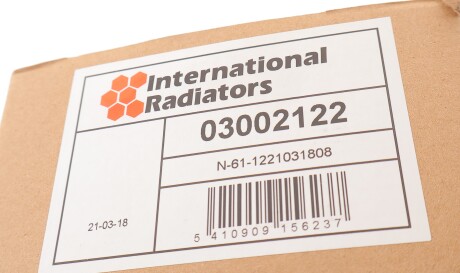 Фото 2 - Радіатор охолодження Van Wezel 03002122