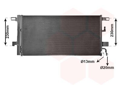 Радіатор кондиціонера Audi A4 15+ - Van Wezel 03015703