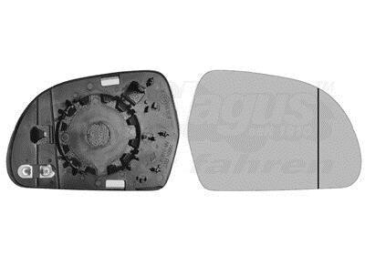 Дзеркальне скло праве SKODA OCTAVIA 09 > 13 (Hagus) - (4F0857536AE, 4F0857536AF) Van Wezel 0327838