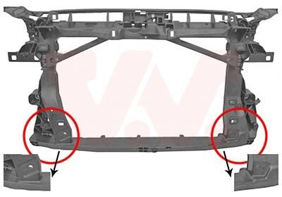 Панель передня AUDI A3 12 > 16 - (8V0805588A) Van Wezel 0336678 (фото 1)