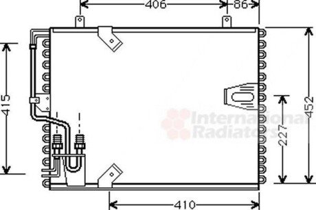 Конденсор кондиціонера BMW 5/7 E34/E32 86-95 - (2942073, 1379493, 1382291) Van Wezel 06005183 (фото 1)