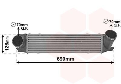 Інтеркулер BMW X1 E84 (09-) - Van Wezel 06014712