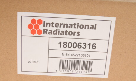 Фото 2 - Радіатор печі Van Wezel 18006316