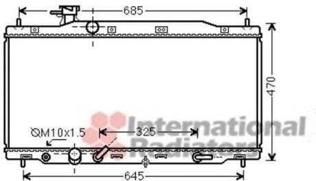 Радіатор охолодження CR-V 20i AT 06- - Van Wezel 25002226