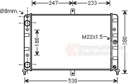 Радіатори вод. охолодж. ВАЗ 2108/9 MT 87- - Van Wezel 26002008