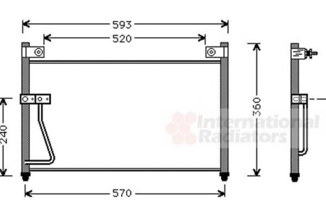 Конденсор кондиціонера MAZDA 626 ALL 97- - (ge9e61480a, l4800ge4tb, ge4t61480) Van Wezel 27005126