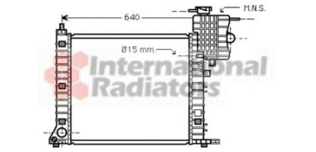 Радіатор - Van Wezel 30002264