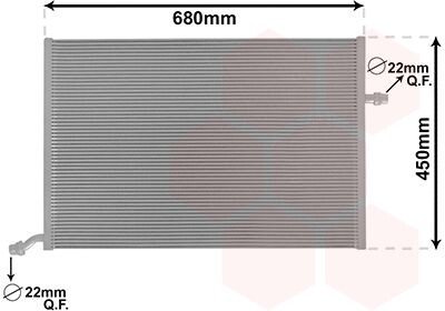 Радіатор охолодження MERCEDES C W205 4/14>18 - (0995002003, A0995002003) Van Wezel 30002712 (фото 1)