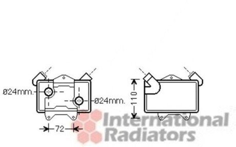 Радіатор масляний MB W202 25TD 95-00 - Van Wezel 30003477