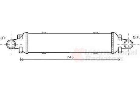 Інтеркулер MERCEDES SERIE 204/ CLAS/ GLK - (2045000200, A2045000200) Van Wezel 30004593 (фото 1)