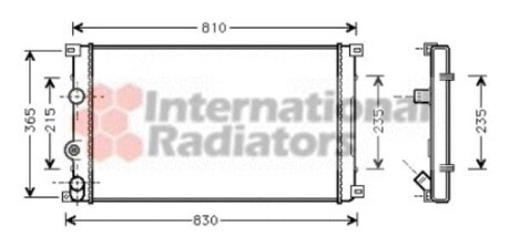 Радіатор охолодження двигуна MOVANO/MASTER D MT 98- - (4403216, 7701049664) Van Wezel 43002276