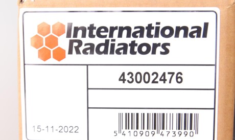 Фото 2 - Радіатор охолодження Van Wezel 43002476