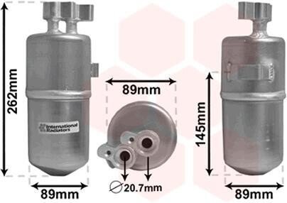 Осушувач кондиціонера RENAULT SCENIC, MEGANE II (02-) - (8200247360, 8200189627, 8671017788) Van Wezel 4300D330