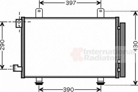 Радіатор кондиціонера SX4/SEDICI ALL 05- - Van Wezel 52005090