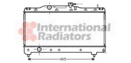 Радіатор CARINA E 1.6/1.8 MT 92-98 - (1640002160, 1640016470) Van Wezel 53002141 (фото 1)