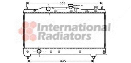 Радіатор AVENSIS 16/18 MT 98-00 - (1640002270, 1640002310, 1640302310) Van Wezel 53002237