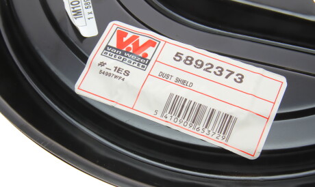 Фото 3 - Кожух гальмівного диска Van Wezel 5892373