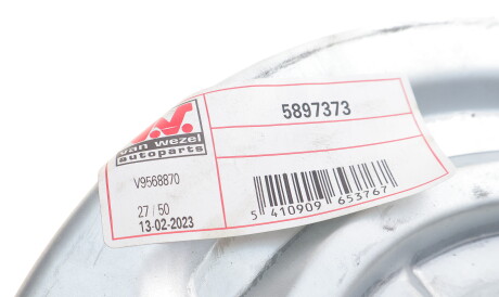 Фото 2 - Кожух гальмівного диска Van Wezel 5897373