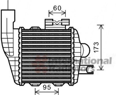 Інтеркулер Hyundai Tucson/Kia Sportage 05- - (2827127250, 2827127251) Van Wezel 82004226 (фото 1)