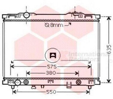 Радіатор охолодження SORENTO 24i/35i AT 02-04 - Van Wezel 83002057