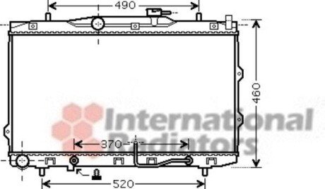 Радіатор CERATO 16i/20i AT 04- - (253102F010) Van Wezel 83002075