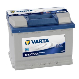 Аккумуляторная батарея (BLUE dynamic) 12V 60Ah 540A E+ (242x175x190) - VARTA 560127054