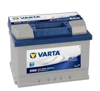 Автомобільний акумулятор 6СТ-60 BLUE dynamic (D59) - VARTA 560 409 054 (фото 1)
