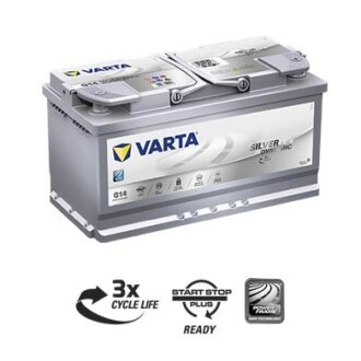 95Ач Start Stop plus AGM G14 (A5) (0) - (000915105CE) VARTA 595901085