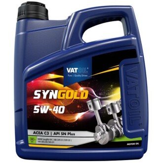 Syngold 5W-40 4л Синтетична моторна олива - VATOIL 50011 (фото 1)