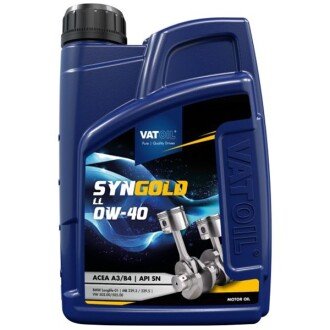 Моторна олива SynGold LL 0W-40, 1 л (50786) - VATOIL 50535