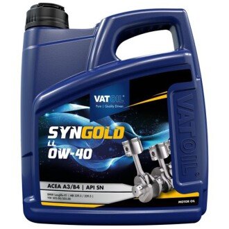 Моторна олива SynGold LL 0W-40, 4 л (50787) - VATOIL 50536