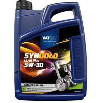 Моторна олива SynGold LL-III Plus 5W-30, 5 л - VATOIL 50642 (фото 1)