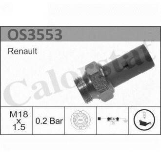 Датчик тиску оливи Renault 21 - (7700845214, 7700834918, M851148) Vernet OS3553