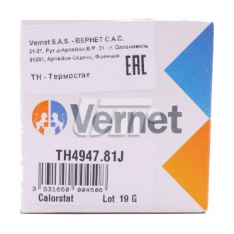 Фото 4 - Термостат системы охлаждения Vernet TH4947.81J (TH494781J)